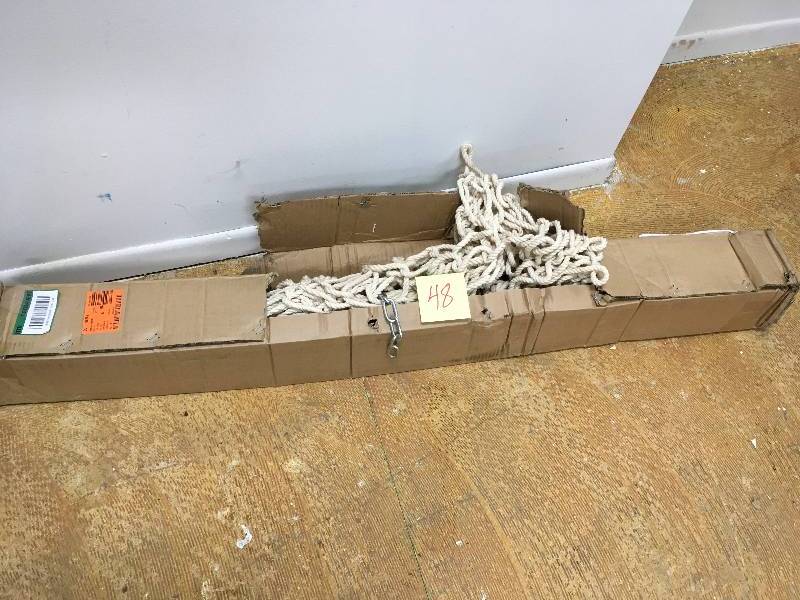 lot 48 image: Algoma 11 ft. Cotton Rope Hammock in   like new condition