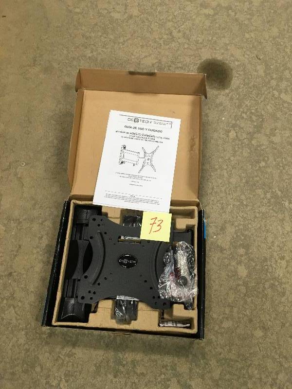 lot 73 image: CTC Full Motion Flat Panel TV 20-56 Wall Mount