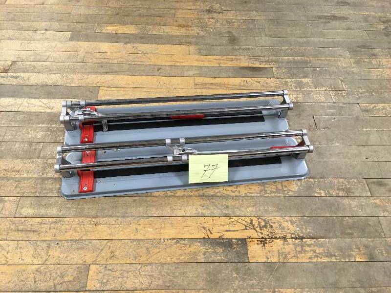 lot 77 image: Rubi Practic-21 Tile Cutter - Lot of 2- Missing Pin