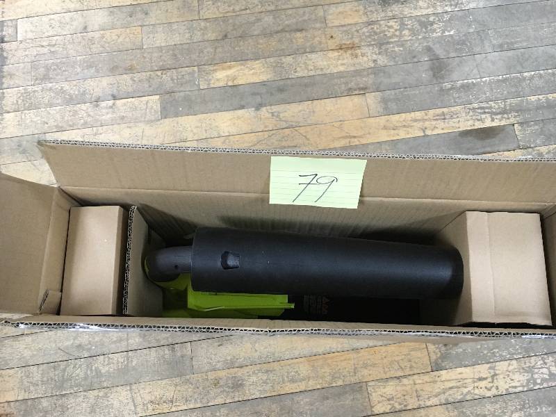 lot 79 image: Ryobi  40 Volt Cordless Jet Fan Blower- Tool Only