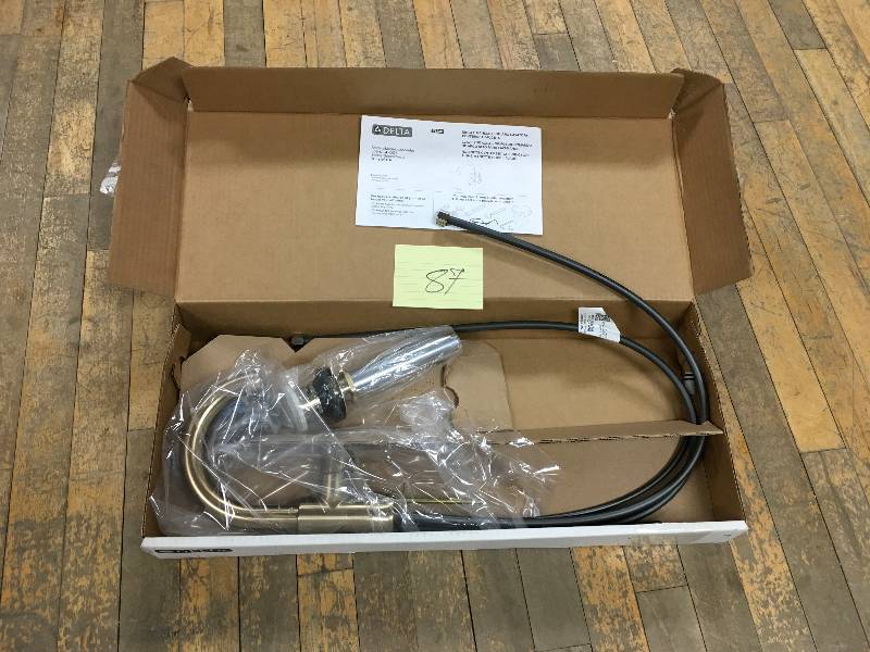 lot 87 image: Delta Trinsic Single Handle High-Arc Bathroom Faucet in Champagne Bronze