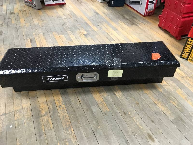 lot 91 image: Husky 48 Side Mount Truck Tool Box, Black