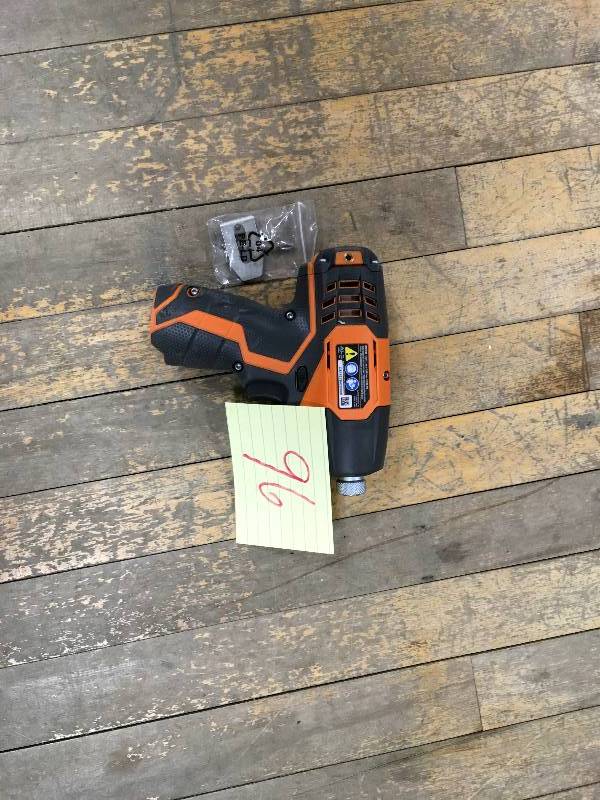 lot 96 image: Rigid 12-Volt Cordless Impact Driver- Tool Only