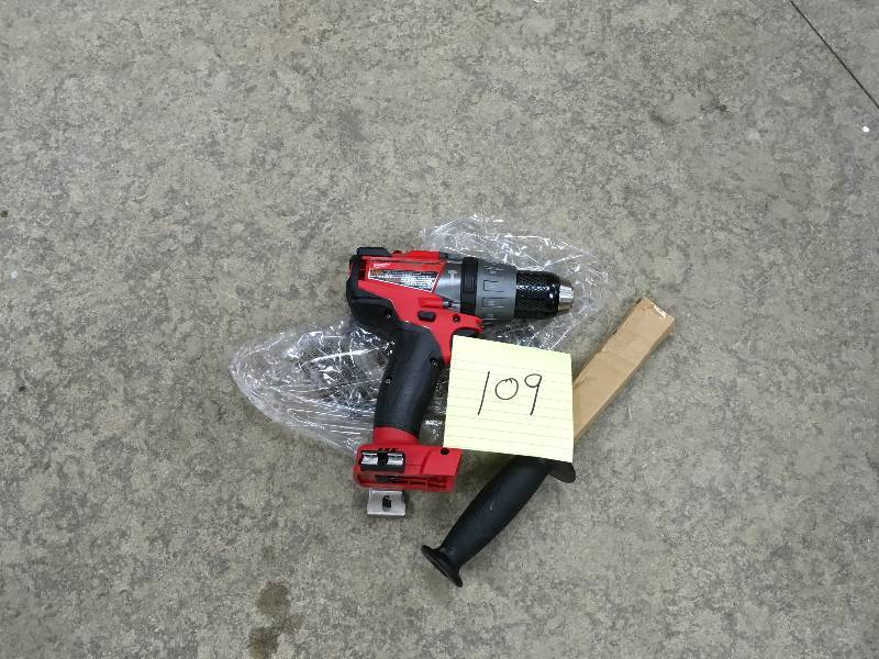lot 109 image: Milwaukee 2704-20 M18 FUEL 12 Hammer DrillDriver (Bare Tool)-Peak Torque  1,200 used in good working condition