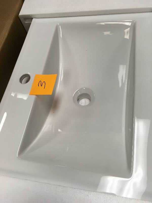 Virtu BAS 28IN CERAMIC VANITY TOP Only WHITE