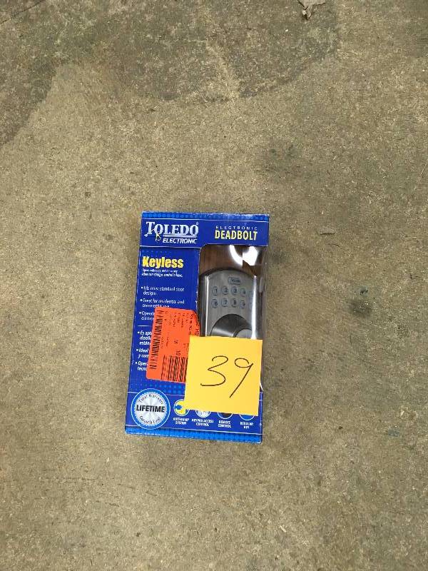 Toledo Fine Locks Stainless Steel Electronic Deadbolt with Remote Control