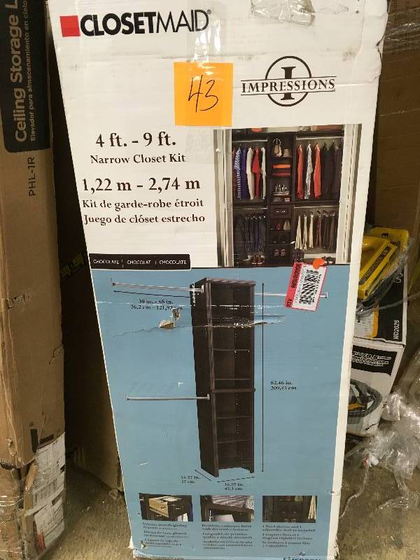 ClosetMaid Impressions 16 in W. Chocolate Narrow Closet Kit