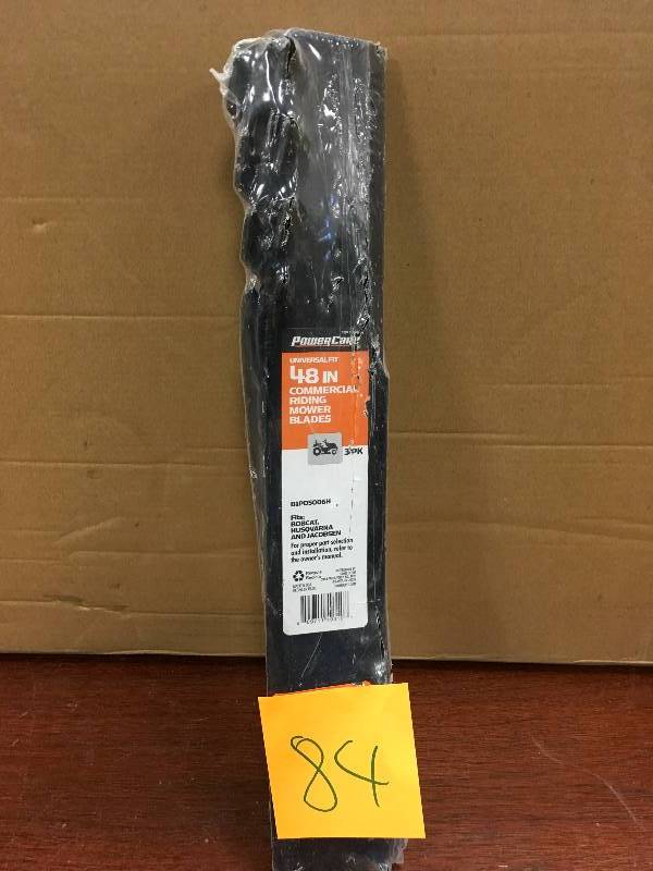 PowerCare Commercial 48 Riding Lawn Mower Blades 3 Pack