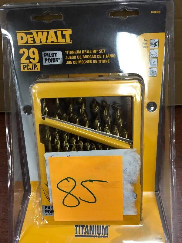 DeWalt 29-Piece Titanium Pilot Point Drill Bit Set
