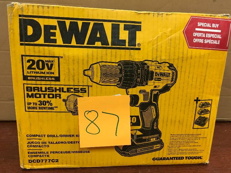 DeWalt 20V Max Cordless Lithium-Ion Compact Brushless DrillDriver Kit