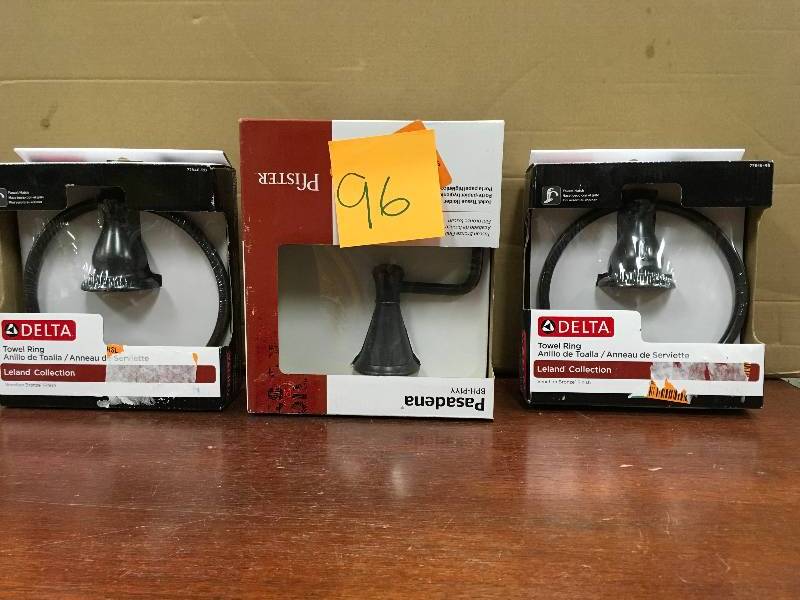 Delta and Pfister Towel Holders- Lot of 3