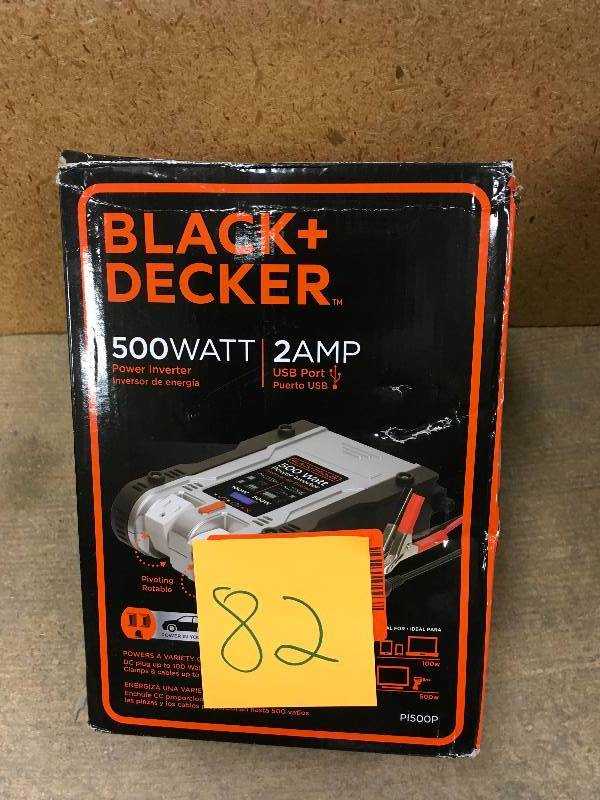 Black & Decker 500Watt 2 Amp USB  Power Inverter