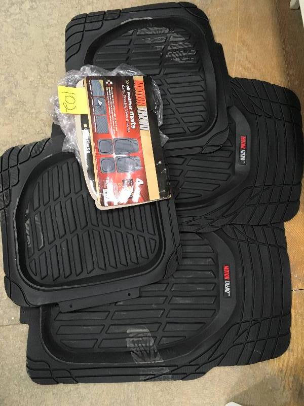 BDX MotorTrend FlexTough Tortoise Heavy-Duty Rubber Floor Mats