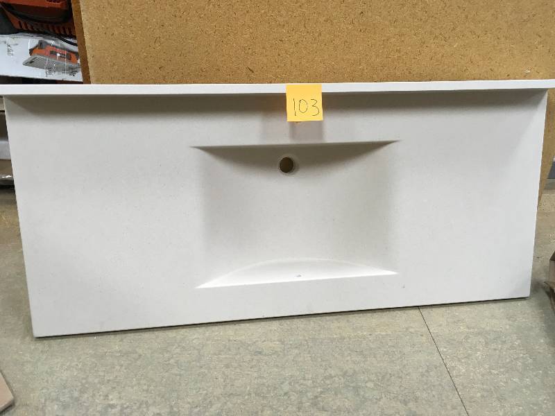 Swanstone Metropolitan 49 Contour Vanity Top, Tahiti Sand