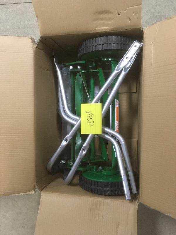 lot 35 image: Scotts 14 in. 5 Blade Manual Walk Behind Reel Mower in working conditions
