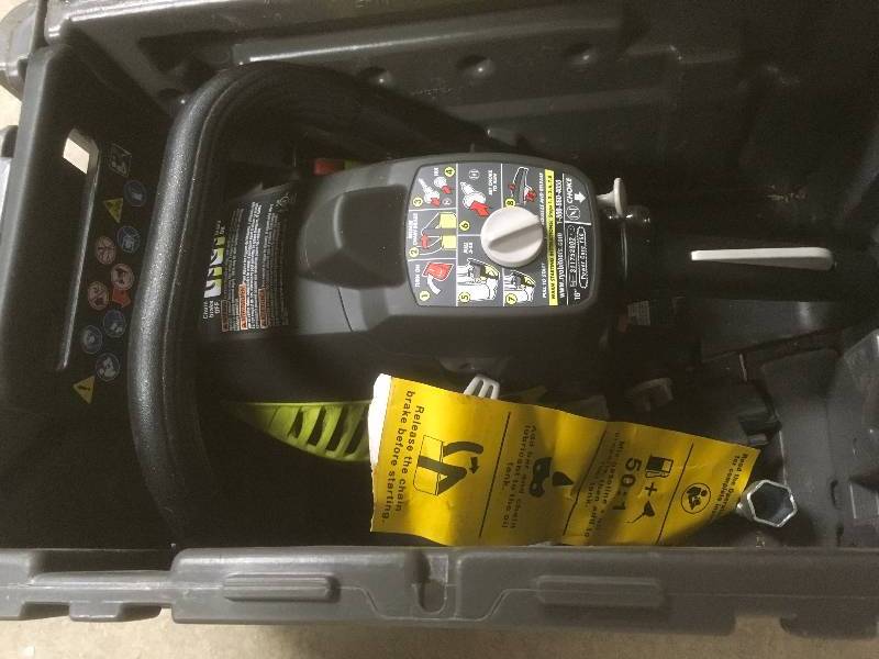 lot 39 image: Ryobi 37 cc 16 Gas Chainsaw in working conditions