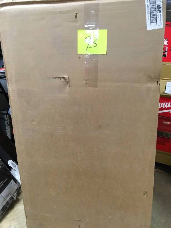 lot 93 image: ClosetMaid Impressions 19.66 in x 25 in. White Wood Deluxe 4-Shelf Organizer not used