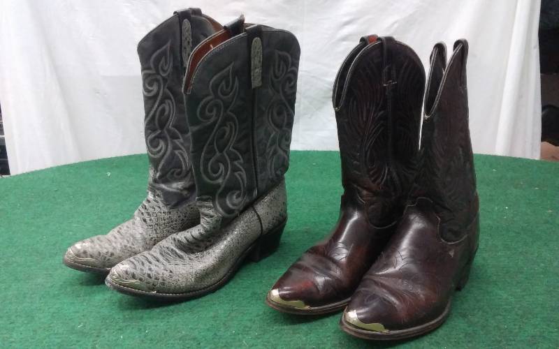 Grey Boots Size 13, Laredo Leather Size 9 EE