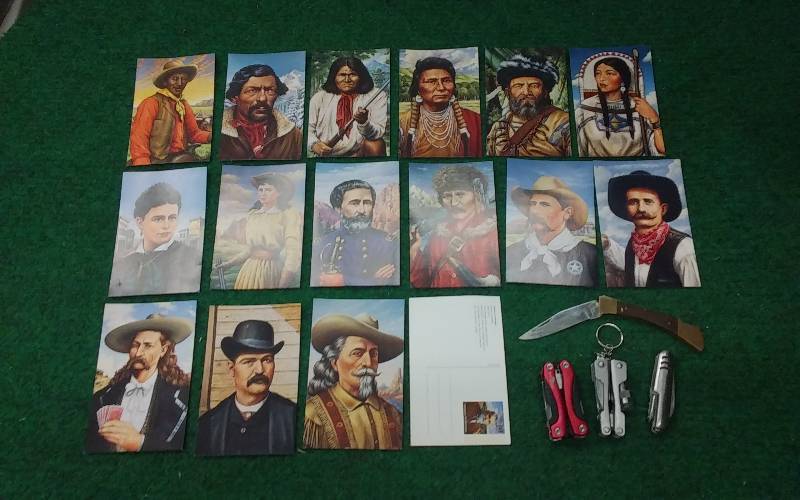 Picture Post Cards & Pocket Knives