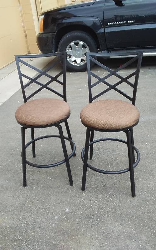 2-Swivel Counter Stools