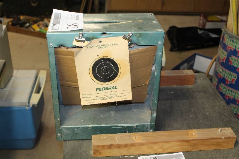 Air Gun Target Holder & Backstop