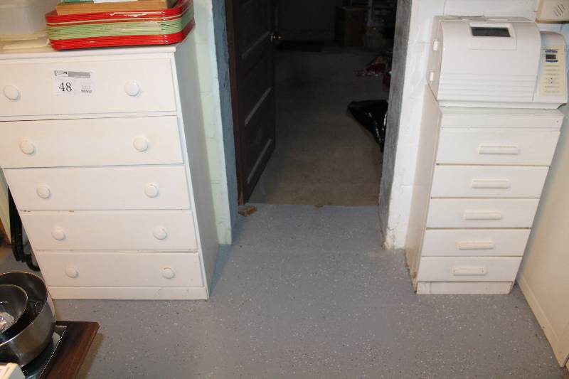 Lot of (2) 5-Drawer Wood Dressers