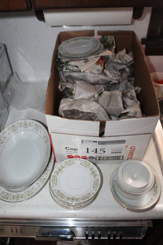Allegro Fine China Set - Plates, Cups, Saucers