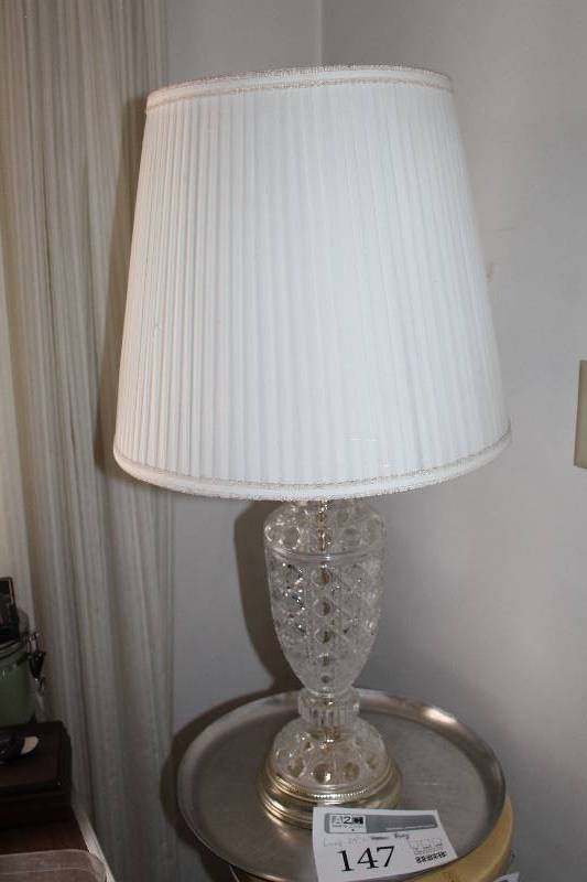 Glass Base Table Lamp