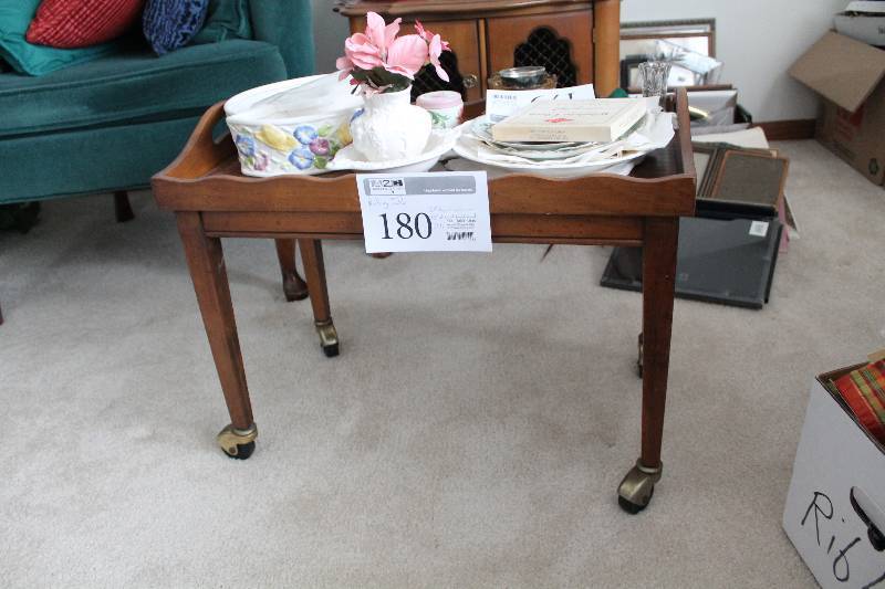 Rolling Wood Table