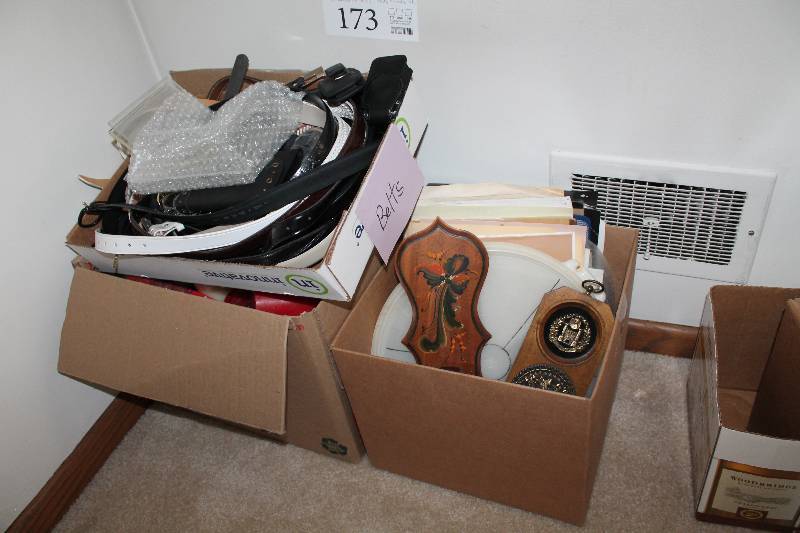 Lot of (3) Boxes of Misc Belts, Candles