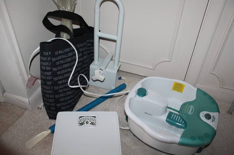 Dr. Scholls Foot Spa, Scale, Shoe Horn, Bath Brace, And More
