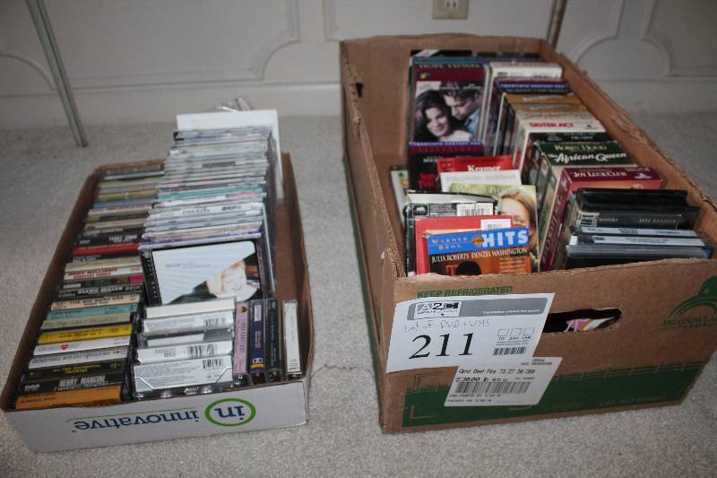 DVDs, VHS Tapes