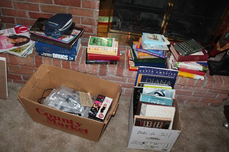 VHS Player, Books, Magazines