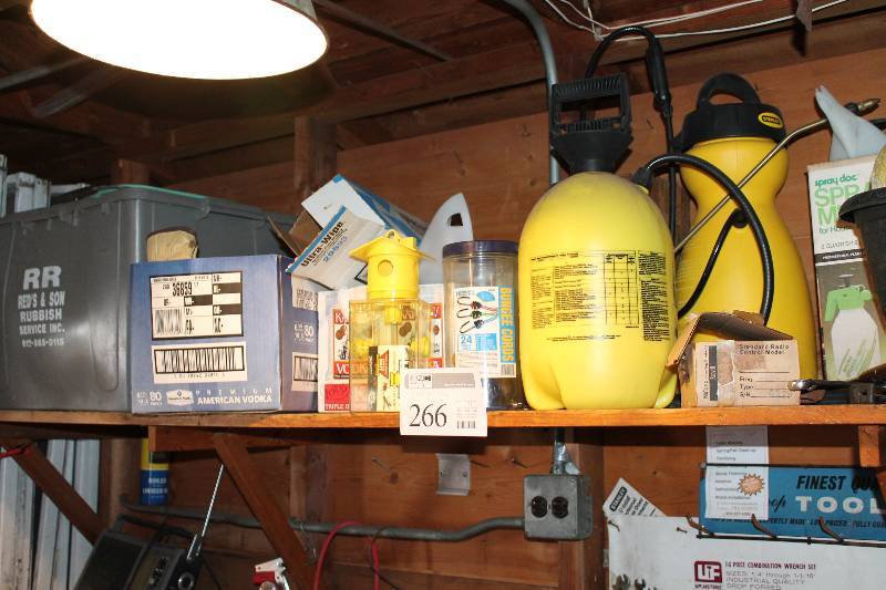Sprayers, Plastic Bins, Yard Supplies