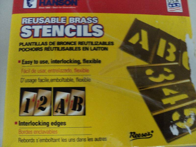 reusable brass stencils...