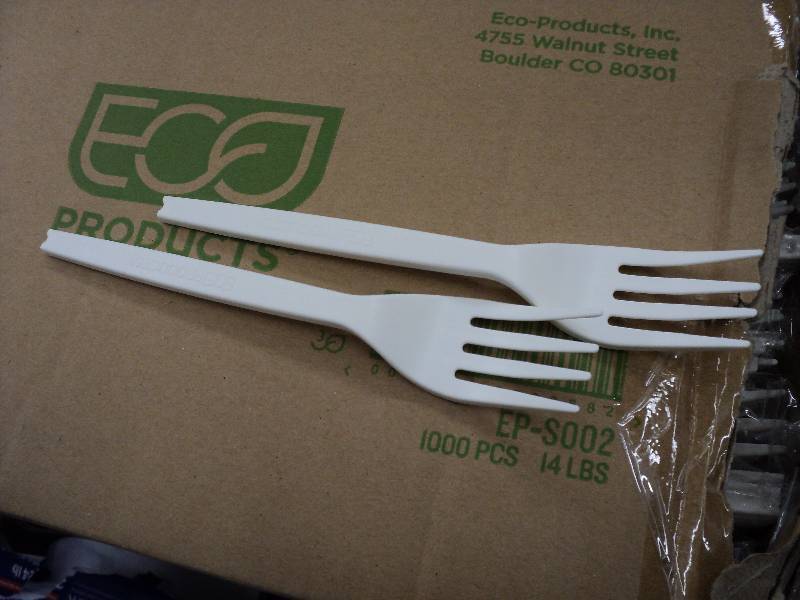 Eco plastic forks, 1000...