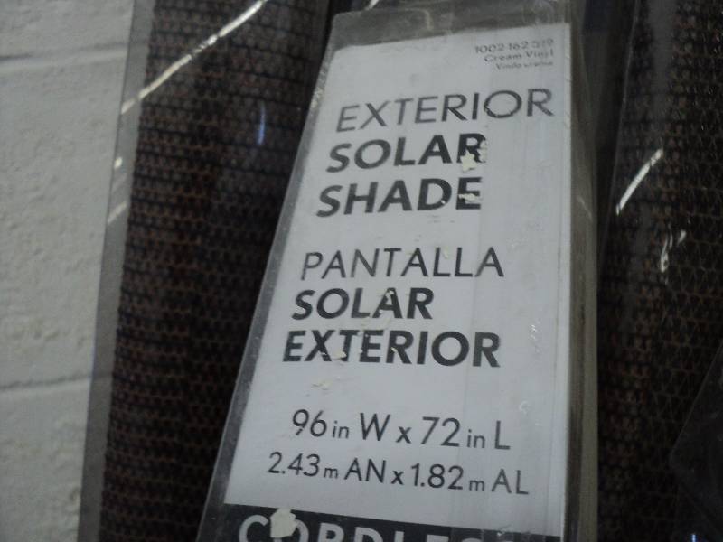 4 Exterior solar shades, 96x72...