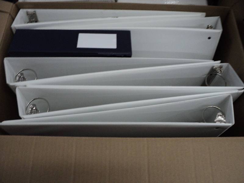 6 large vinyl folders, 13 medium vi...