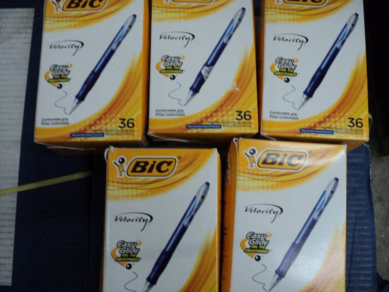 180 bic easy glide pens...