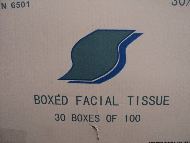 30 boxes of facial tissue...