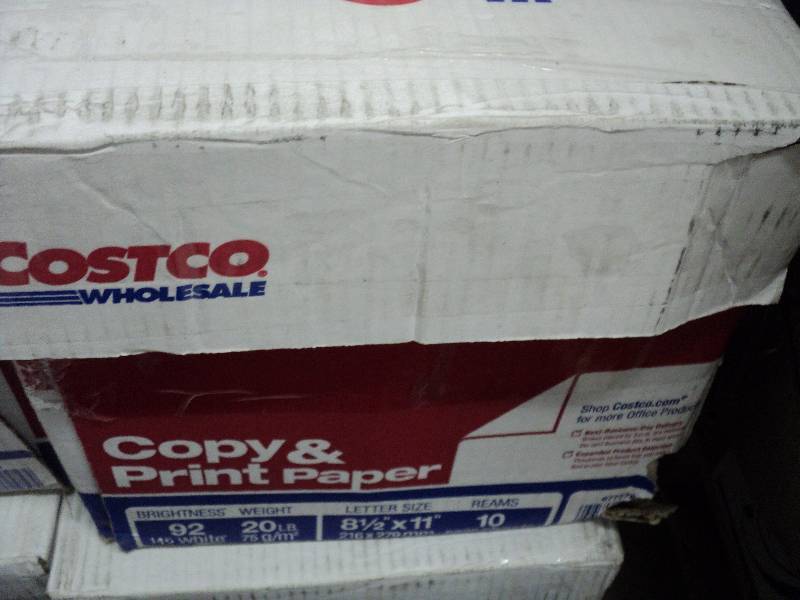 costco white 8.5x11 copy paper 5000...
