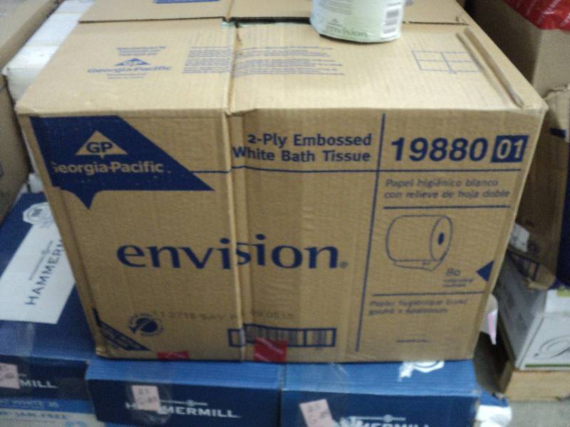 envision 80 rolls 2ply toilet paper...