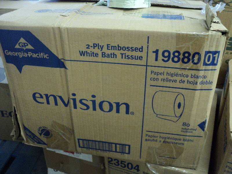 envision 2ply toilet paper, 80 roll...