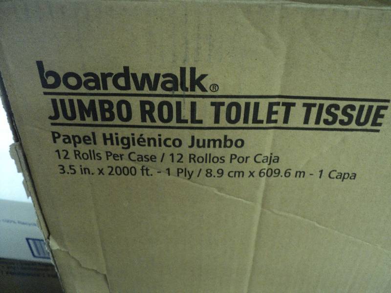 12 rolls of jumbo toilet paper...