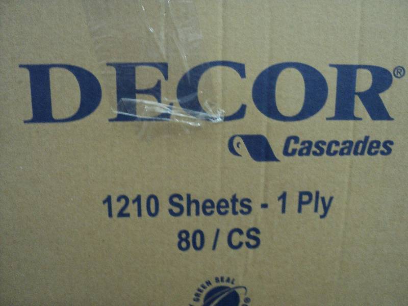 dcor toilet paper, 80 rolls, 1 pl...