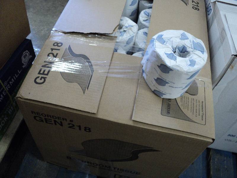gen 218 toilet paper, 96 rolls...