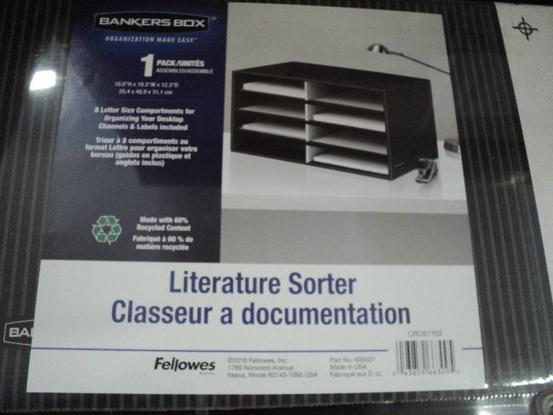 literature sorter, charger, and Sco...