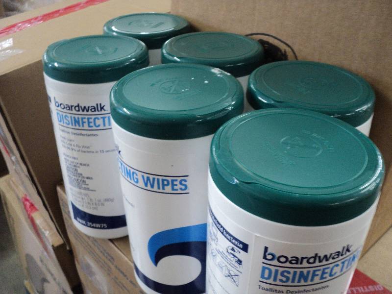 6 canisters of boardwalk disinfecti...