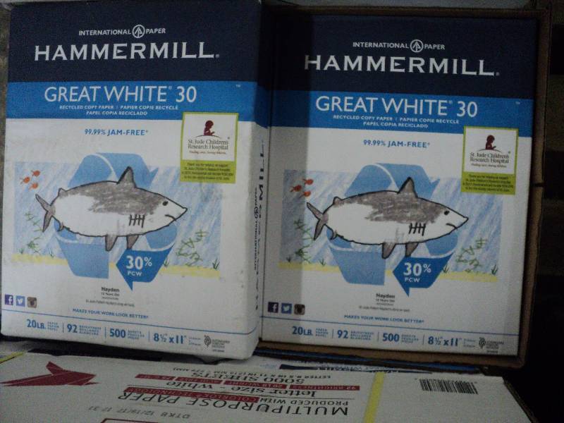 hammermill 4500 8.5x11 copy paper...