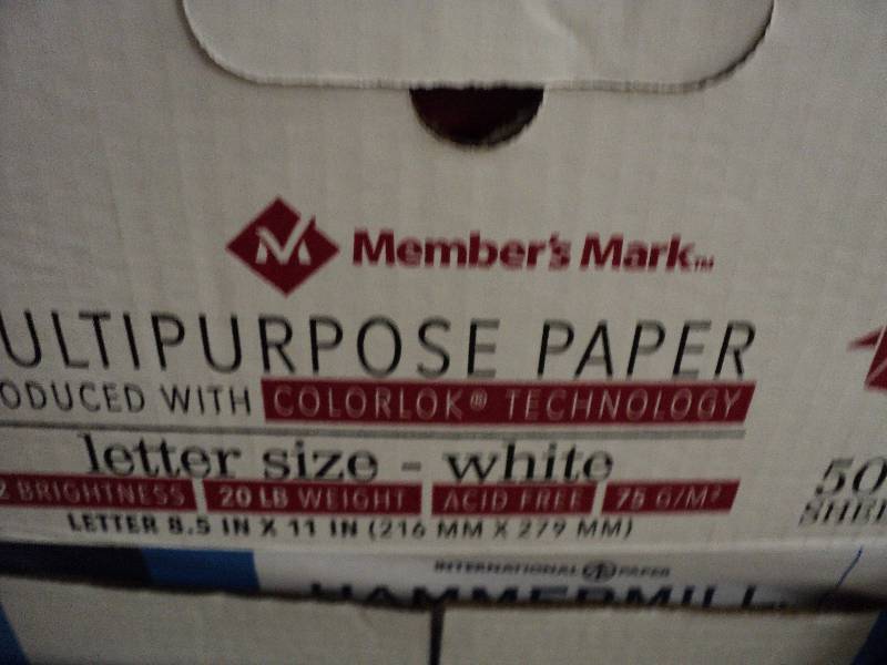 members mark 5000 8.5x11 copy paper...